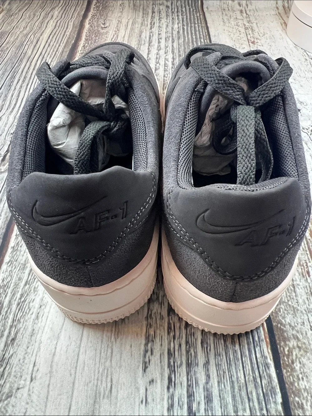 Nike Air Force 1 ‘07 LV8 Suede Sneakers – Black/Anthracite – Women’s Size 8